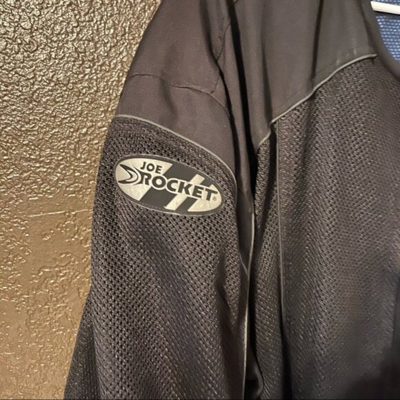Black Joe Rocket Zip Up Armored Motorcycle Jacket, Size 5XL - Picture 2 of 14